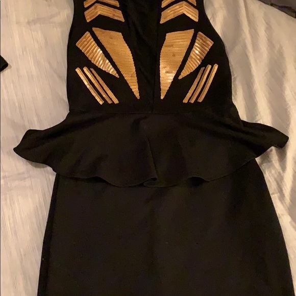 Black & gold dress - Picture 3 of 5